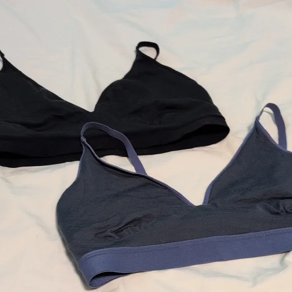 REI Black and Blue Bralette Duo - Picture 1 of 7